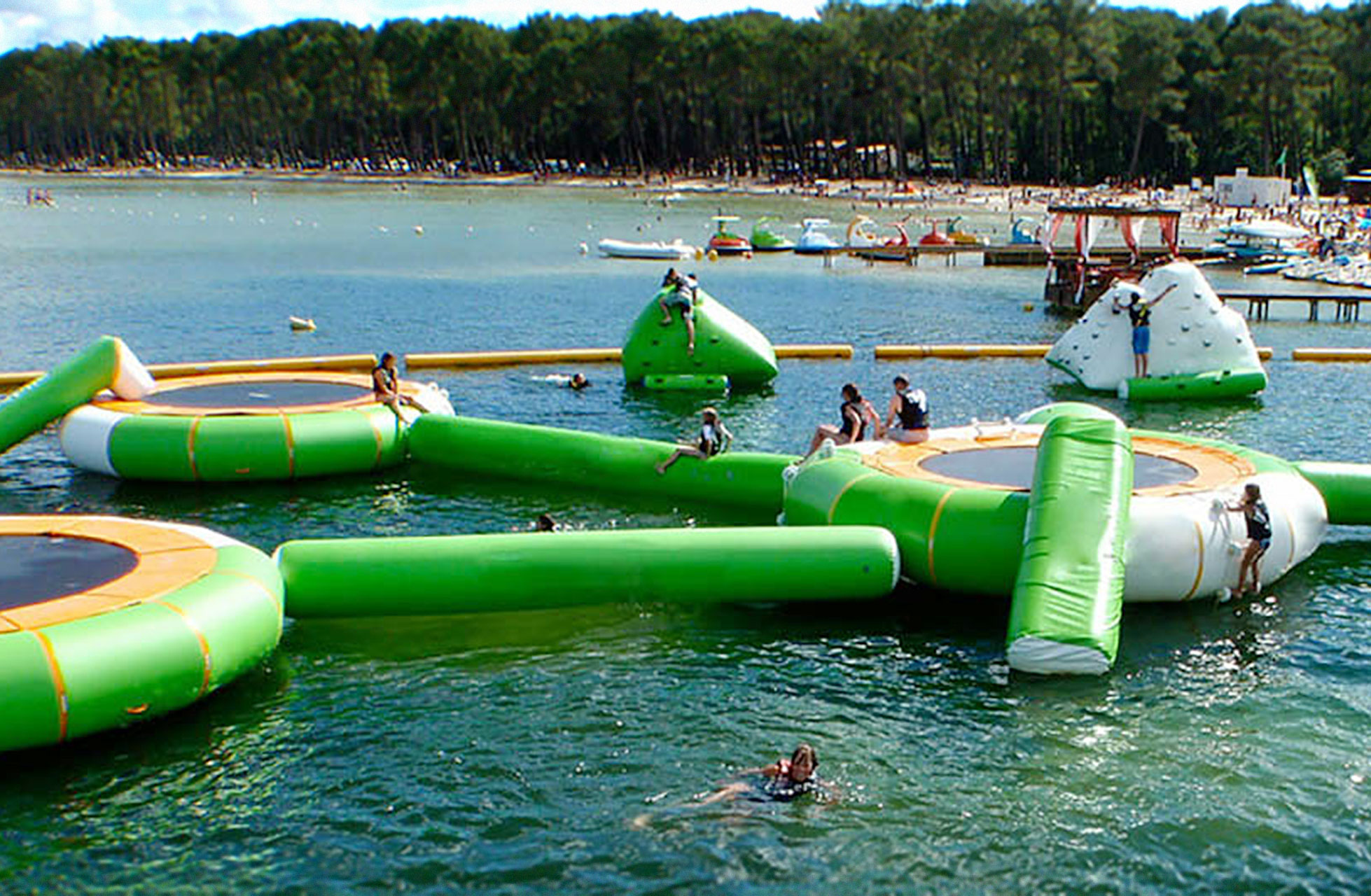 France, Biscarosse: Aquapark