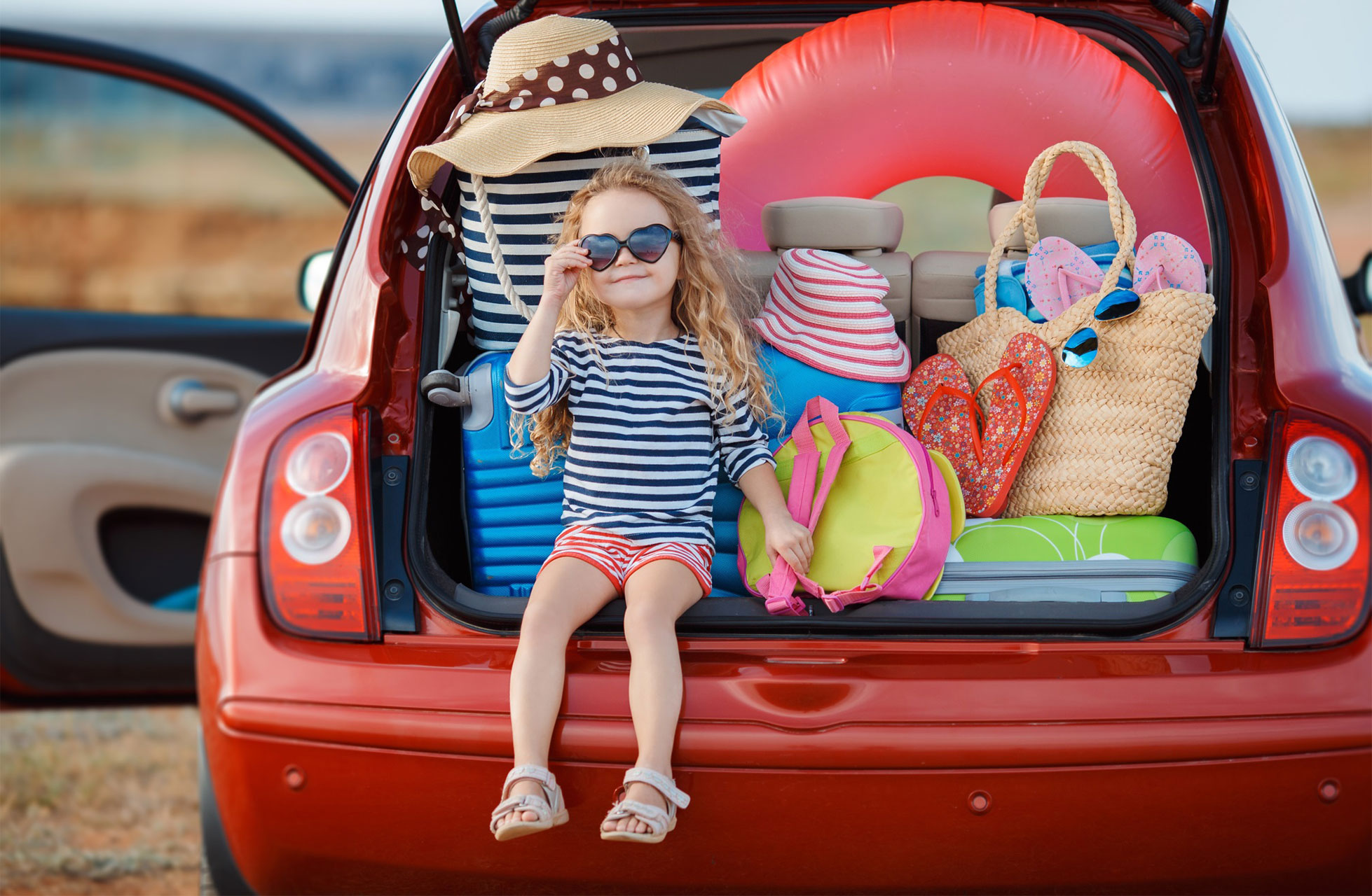 Urlaubsreise mit dem Auto ist eine perfekte Wahl für einen